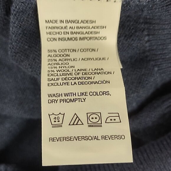 Izod Big & Tall Natural Stretch Blue Sleeveless Sweater Vest Size Large T (NWT) - Picture 12 of 12